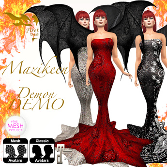 Second Life Marketplace - Firebird Mazikeen Demon DEMO