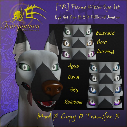 Second Life Marketplace [TR] Flame Kitsu Eyes Set