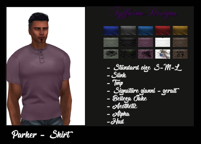 [TYF] Parker-Shirt - asthetic/signature/slink/tmp/belleza- HUD