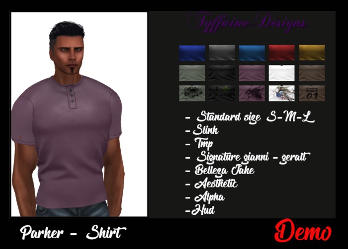 [TYF] Parker-Shirt - asthetic/signature/slink/tmp- HUD demo