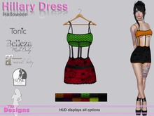 Hillary Dress With Hud Halloween
