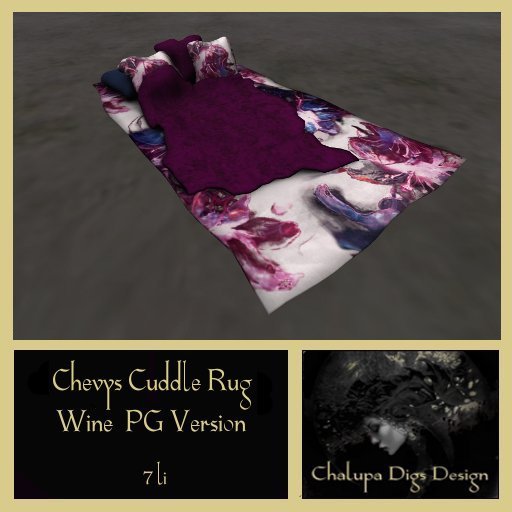 Chevys Cuddle Rug  PG Wine
