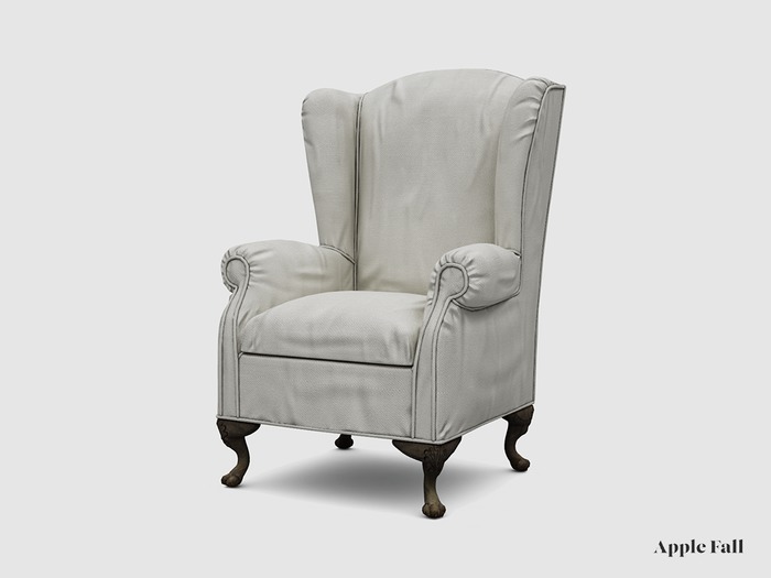 Apple Fall Oxford Wingback Chair - Solids