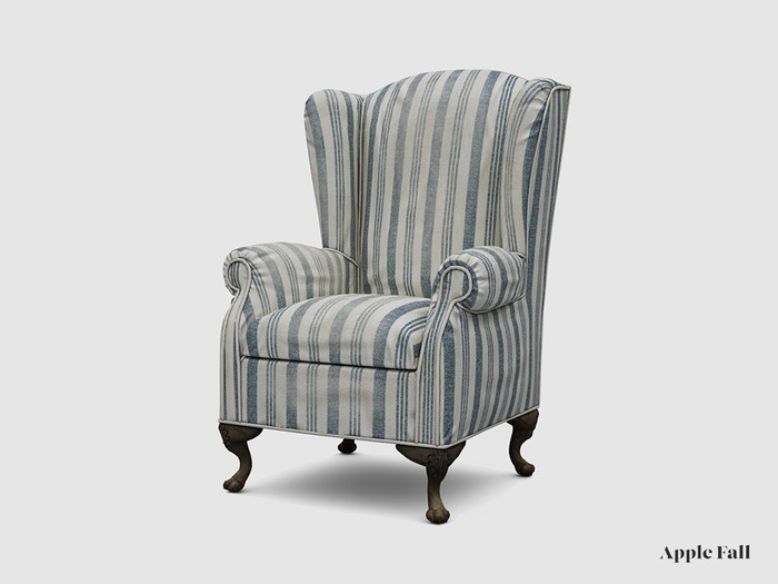 Apple Fall Oxford Wingback Chair - Patterned