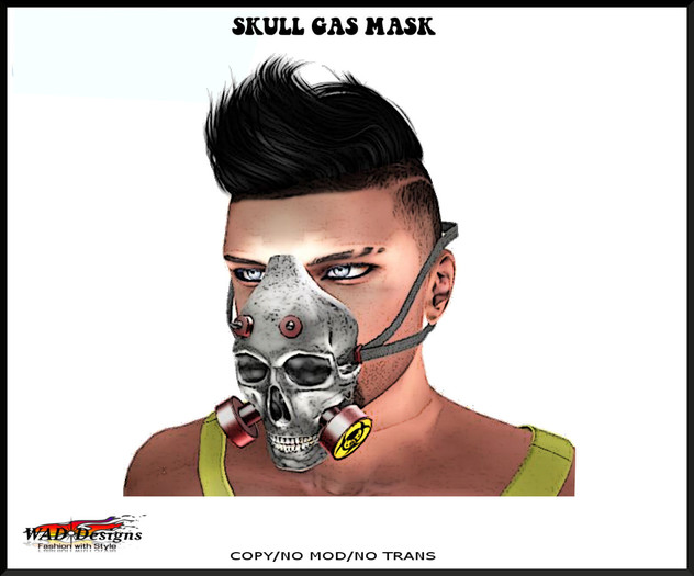 SKULL GAS MASK MALE