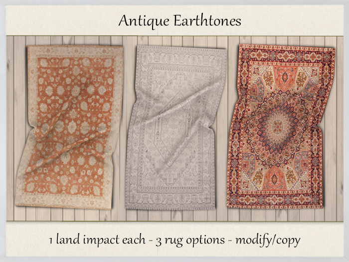 {WM} Rug 3-Set: Antique {BOXED}