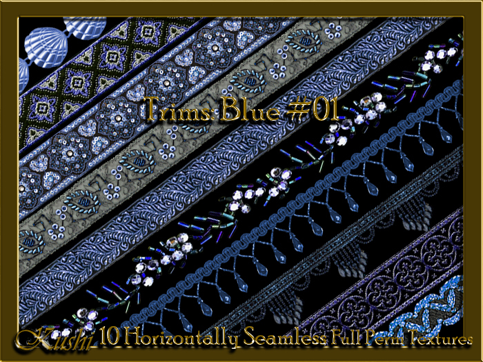 Trims Blue 01 Textures