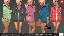 {Hellens} DEMO Hot Sweat Yoga Zipper Hooded Jacket Serena Maitreya Hourglass Physique Venus Freya Isis Werenwolf