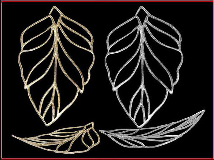 Second Life Marketplace - T-3D Creations [ Leaf Gold and Silver ] Micro ...