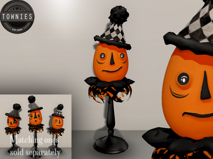 Townies Mesh Whimsical Orange Pumpkin Clown 3