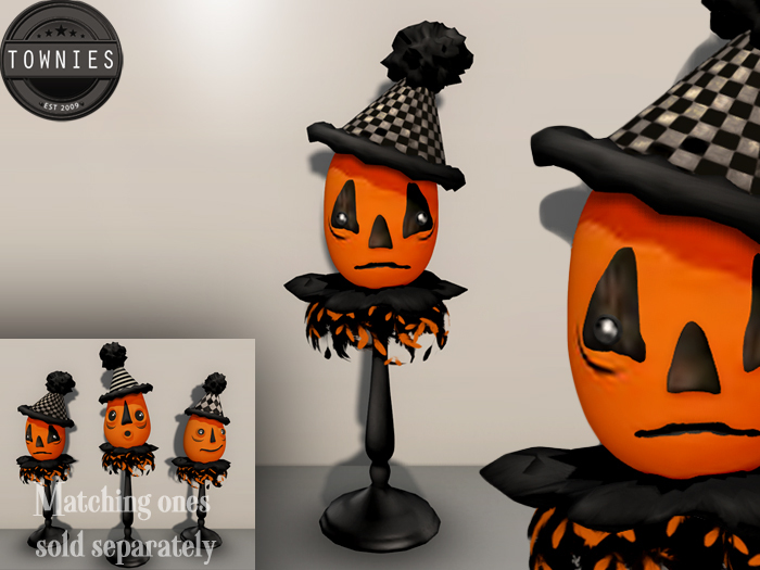 Townies Mesh Whimsical Orange Pumpkin Clown 1
