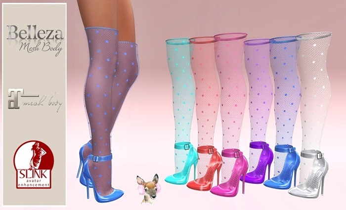 Heels & Stockings Lace Dots Unicorn
