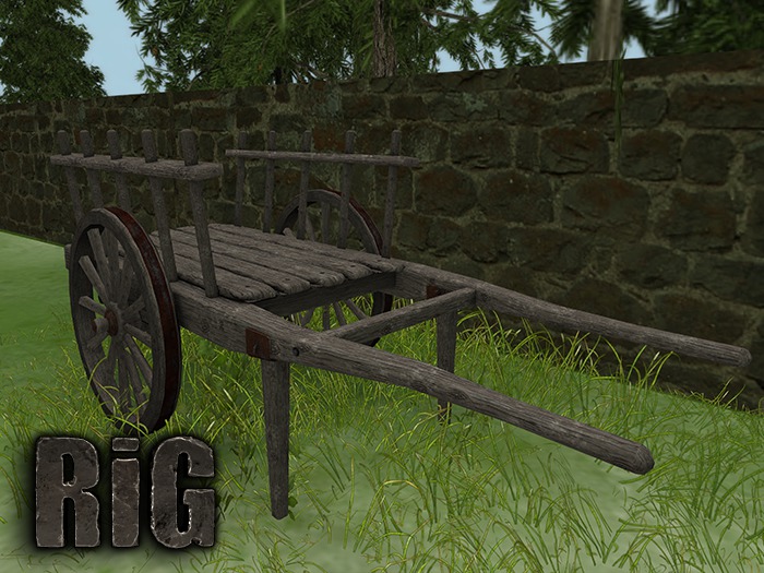 Cart Wooden Hay  RiG!