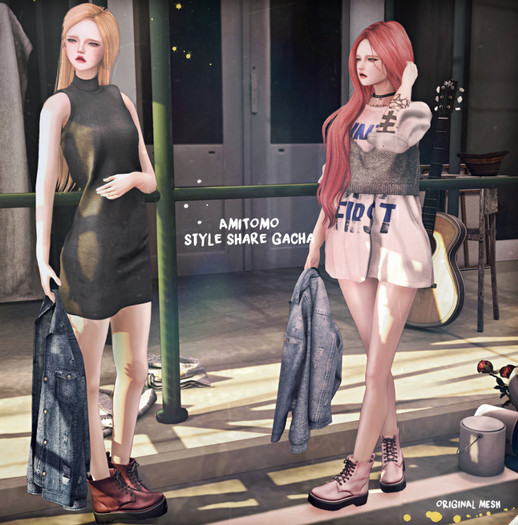 AMITOMO.StyleShareGacha S #3 Combat Boots 