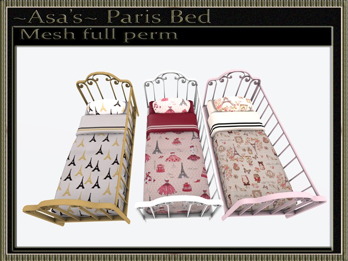 ~Asa's~Paris Bed Full Permit