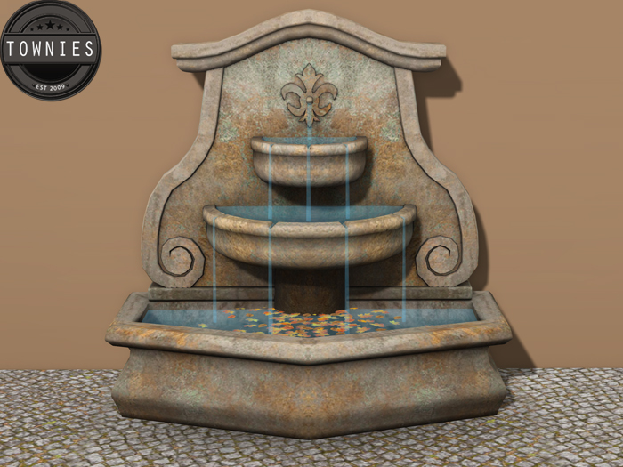 Townies Fall Leaves Water Fountain - Light