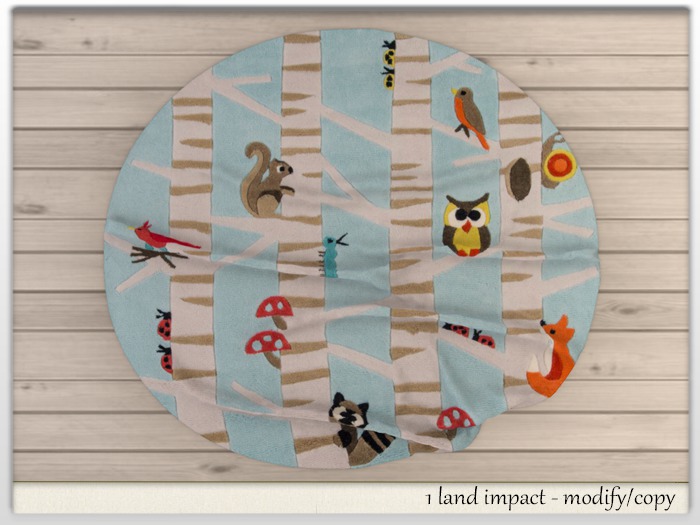 {WM} Round Rug: Forest Kids {BOXED}