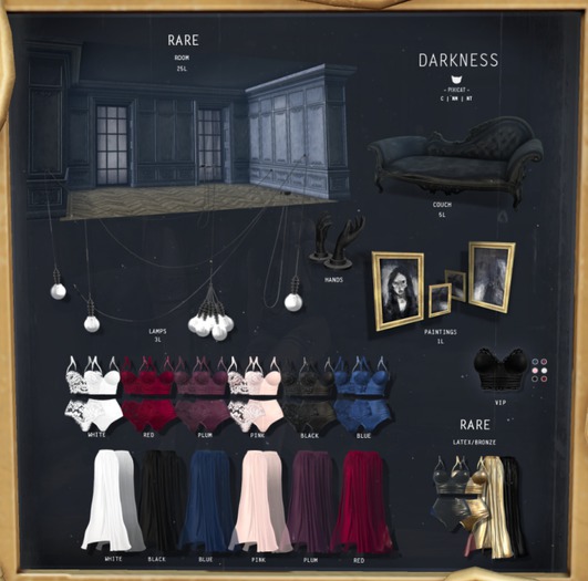 -Pixicat- Darkness.Skirt - Plum (maitreya)