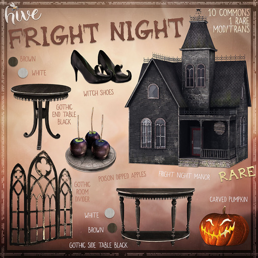 hive // gothic side table . brown