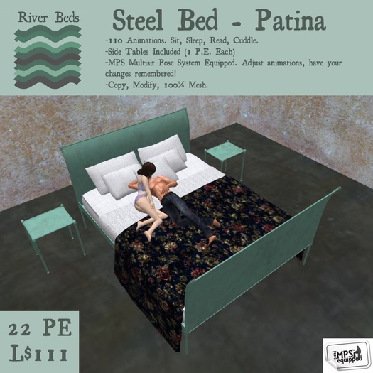 *Steel Bed - Patina*