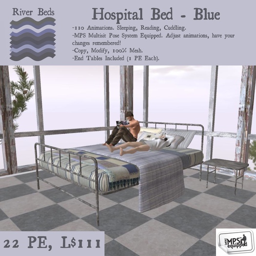 *Hospital Bed - Blue*