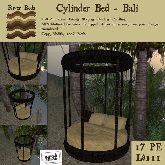 *Cylinder Bed - Bali*