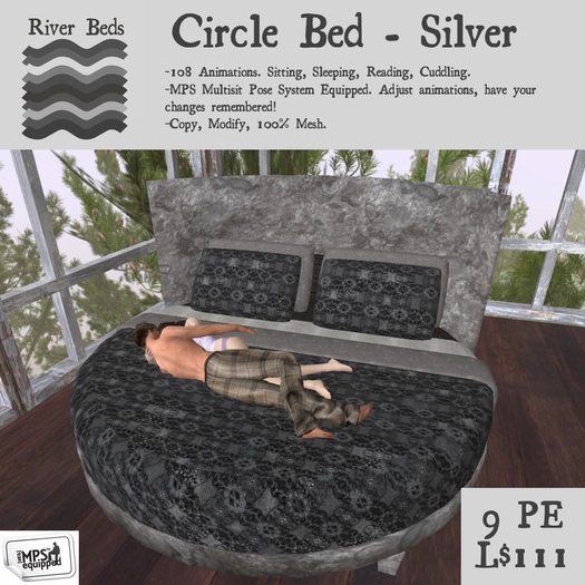 *Circle Bed - Silver*