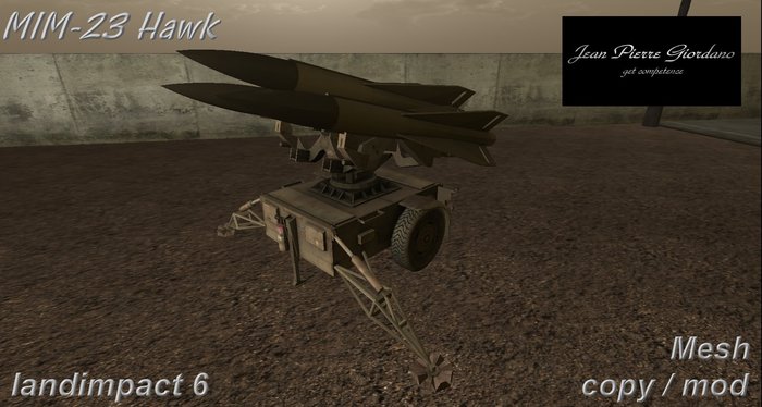 MIM-23 HAWK Rocket Launcher mesh