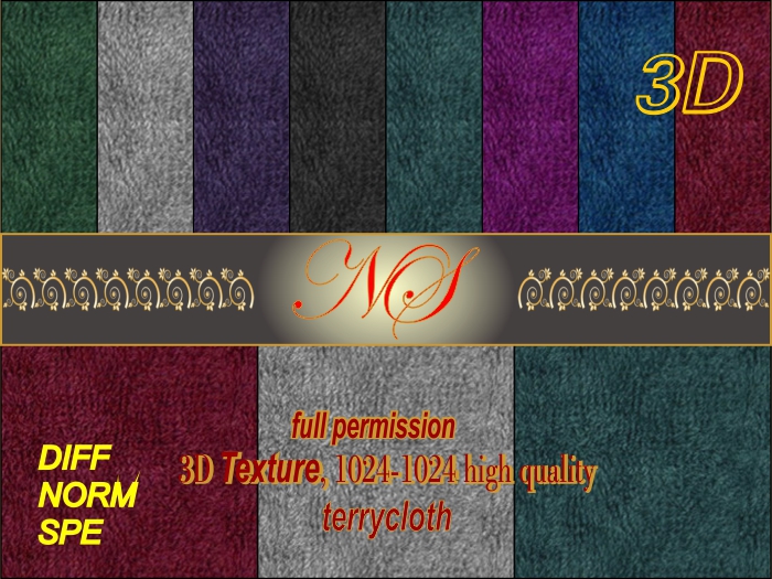 N_s 3d texture terrycloth