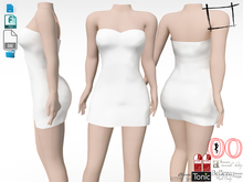 Dae Obj FBX Strapless Mini Dress Belleza, Maitreya, Tonic, Ocacin Voluptuous