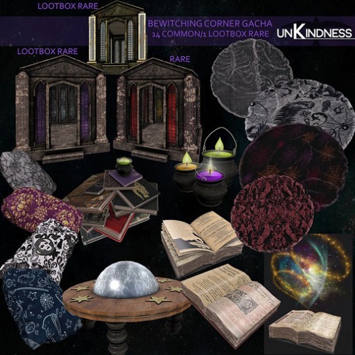 uK - Bewitched Corner Pentacle Tomb Red RARE Lootbox
