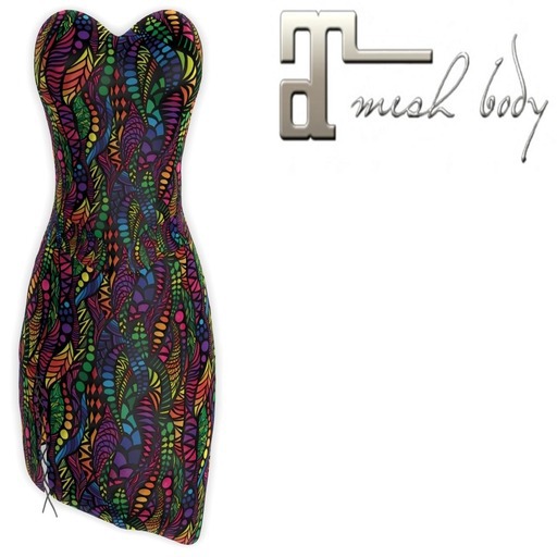 MERC - DRESS - ABSTRACTED COLORS - MAITREYA