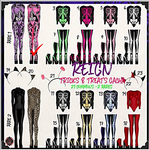 REIGN.- ZOMBIE BODYSUIT SET (MAITREYA) #1 RARE
