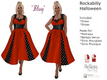 *BSASSY* ROCKABILLY HALLOWEEN DRESS