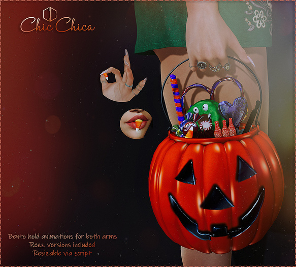 :::ChicChica::: Halloween Pumpkin bucket