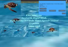 Sculpt Sea Turtle Swims is n Circle Menu Speed & GIF Eyes BX