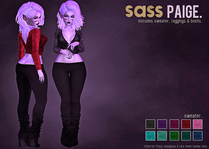 sass [paige] freya hourglass lara