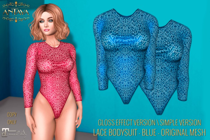 :: ANTAYA :: Lace bodysuit blue - Maitreya (wear me)