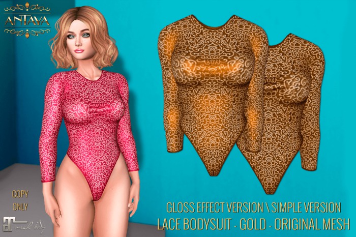 :: ANTAYA :: Lace bodysuit gold - Maitreya (wear me)