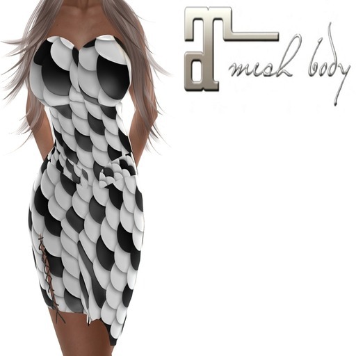 MERC - DRESS - BLACK AND WHITE - MAITREYA