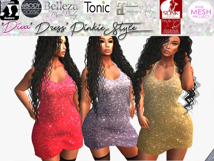 *Pinkie Style* " Diva Collection " Dress Rez me & Touch <3