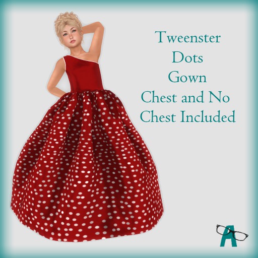 {-A-} Dots Gown - Red
