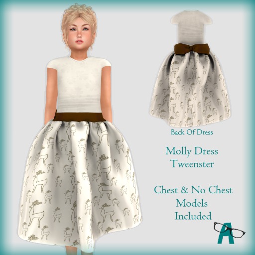 {-A-} Molly Dress - Fall Deer