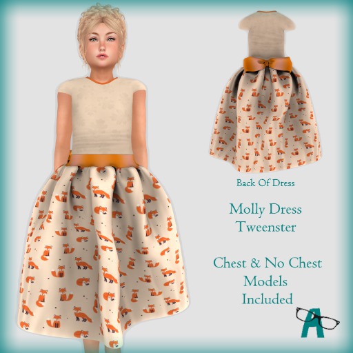 {-A-} Molly Dress - Fall Foxes