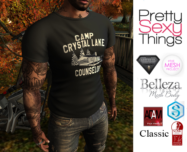 ★ PST Mens T - Camp Crystal Lake Counselor (Adam, Aesthetic, Belleza Jake, Gianni, Slink, TMP, Classic) ★