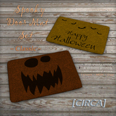 [CIRCA] Pkg - Spooky Door Mat Set ~ Classic