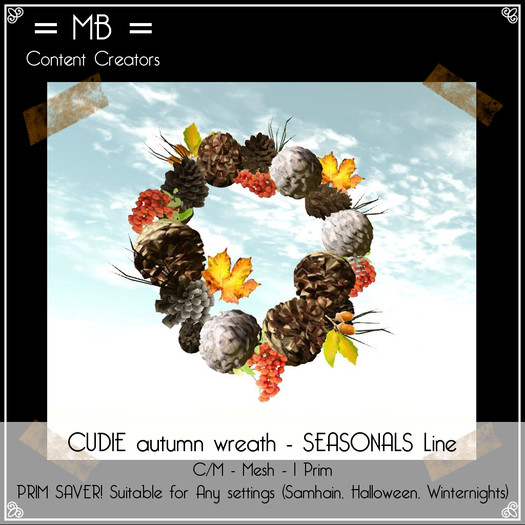 = MB =  BOX SEASONALS - CUDIE Autumn Wreath