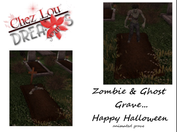 *CL*HUD*WEAR & UNPACK*Zombie & Ghost Grave Animated