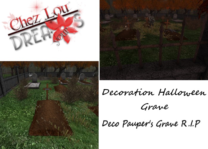 *CL*HUD*WEAR & UNPACK*Deco Pauper's Grave R.I.P