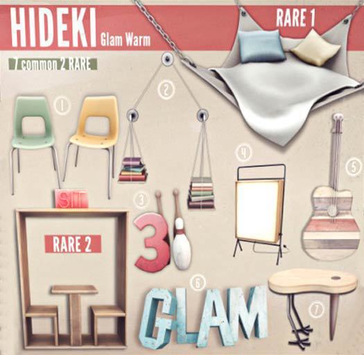 Hideki - Glam Warm - Complete Set w/ RARE's